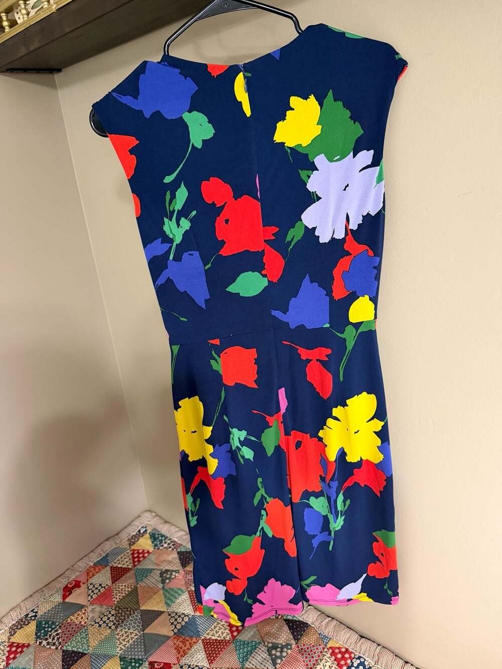 Julia Jordan Floral Wrap Dress w/ Cap Sleeve
